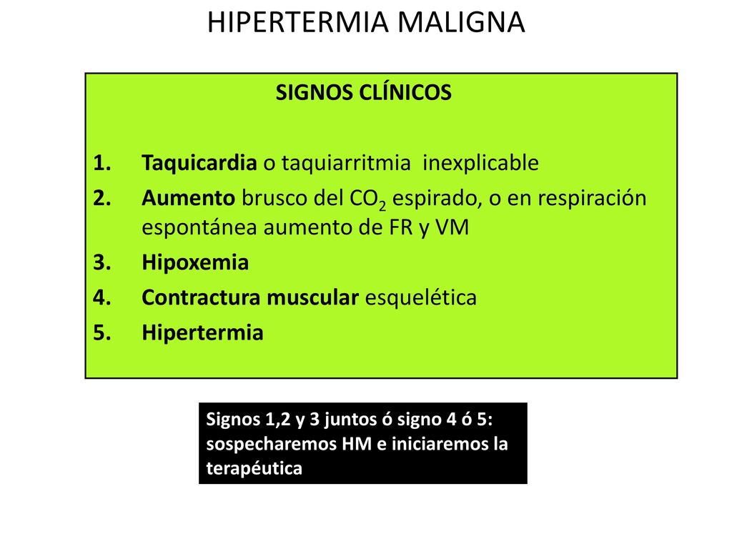 síntomas de diabetes de la hipertermia maligna